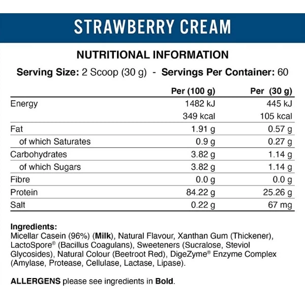 Протеїн Applied Nutrition 100% Casein 1800 г 60 servings Strawberry (000021722) - зображення 2