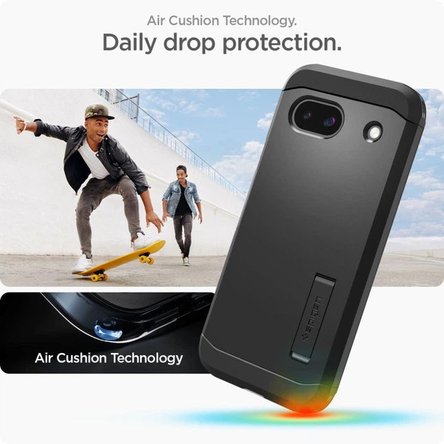 Чехол Spigen Tough Armor для Google Pixel 8a Black (ACS07264) - Фото 7 Чехол Spigen Tough Armor для Google Pixel 8a Black (ACS07264) - изображение 7