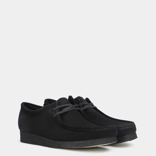 Чоловічі мокасини Clarks Originals Wallabee 26155519 45 Чорні (261555197105) - зображення 2