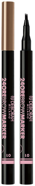 Marker do brwi Deborah 24Ore Brow Marker 01 Blond 0.8 g (8009518343939)  - obraz 1