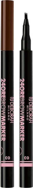 Маркер для брів Deborah 24Ore Brow Marker 03 Dark brown 0.8 г (8009518343977) - зображення 1