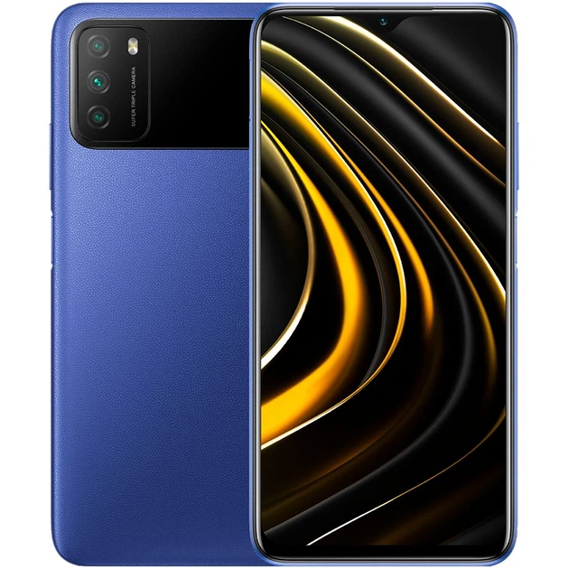 Смартфон POCO M3 4/128Gb Blue (Grade B) БУ - Фото 1 Смартфон POCO M3 4/128Gb Blue (Grade B) БУ - изображение 1