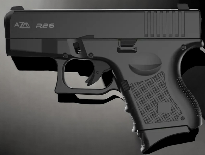 Стартовий шумовий пістолет RETAY AZM R26 (Glock 26) - зображення 1