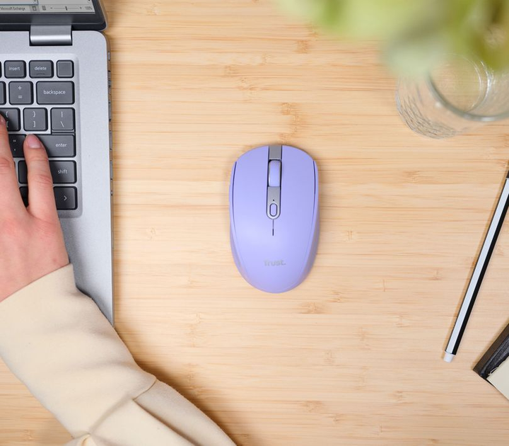 Миша Trust Ozaa Compact Multi-Device Bluetooth\Wireless Purple (25384) - зображення 9