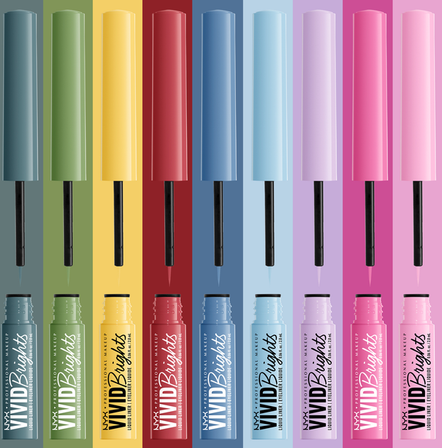 Eyeliner do oczu NYX Professional Makeup Vivid Brights Colored Liquid 05 Cobalt Crush 2 ml (800897230913) - obraz 3
