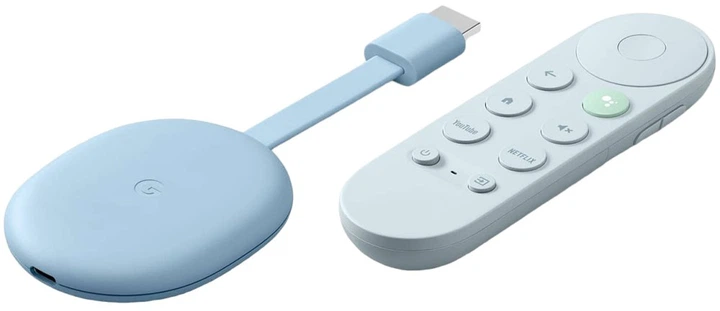 Медиаплеер Google Chromecast Google TV 4K Sky Blue (GA01923-US