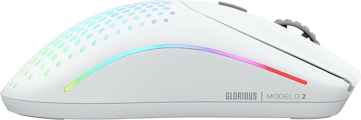 Миша Glorious Model O 2 RGB Wireless/USB White (GLO-MS-OWV2-MW) - зображення 3