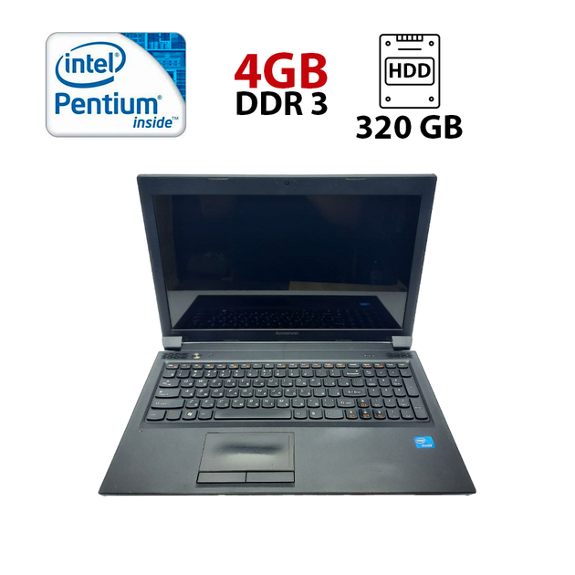 Ноутбук Б-класс Lenovo IdeaPad B570 / 15.6" (1366x768) TN / Intel Pentium B970 (2 ядра по 2.3 GHz) / 4 GB DDR3 / 320 GB HDD / Intel HD Graphics / WebCam / АКБ не держит б/у - Фото 1 Ноутбук Б-класс Lenovo IdeaPad B570 / 15.6" (1366x768) TN / Intel Pentium B970 (2 ядра по 2.3 GHz) / 4 GB DDR3 / 320 GB HDD / Intel HD Graphics / WebCam / АКБ не держит б/у - изображение 1