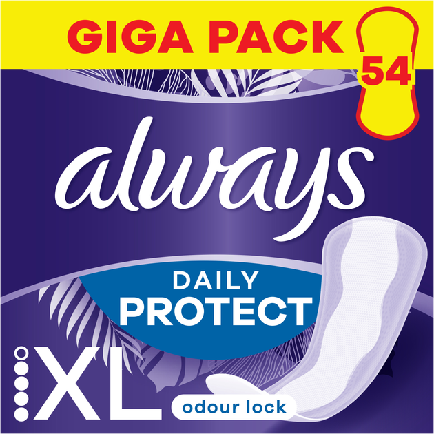 Щоденні прокладки Always Daily Protect XL Нейтралізація запаху 54 шт (8700216462044) - зображення 1