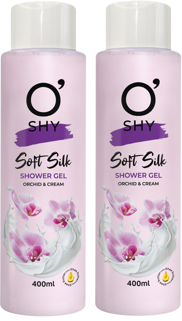 Акція на Гель для душу O'Shy Soft silk 400 мл х 2 шт від Rozetka