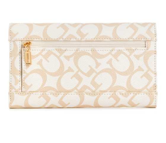 Кошелек-клатч Guess Tenerife Logo Fold-Over Clutch 14509438/G8947238 белый - Фото 2 Кошелек-клатч Guess Tenerife Logo Fold-Over Clutch 14509438/G8947238 белый - изображение 2