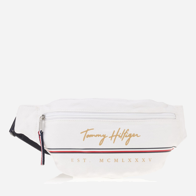 Акція на Сумка бананка чоловіча Tommy Hilfiger 627535080 Біла від Rozetka