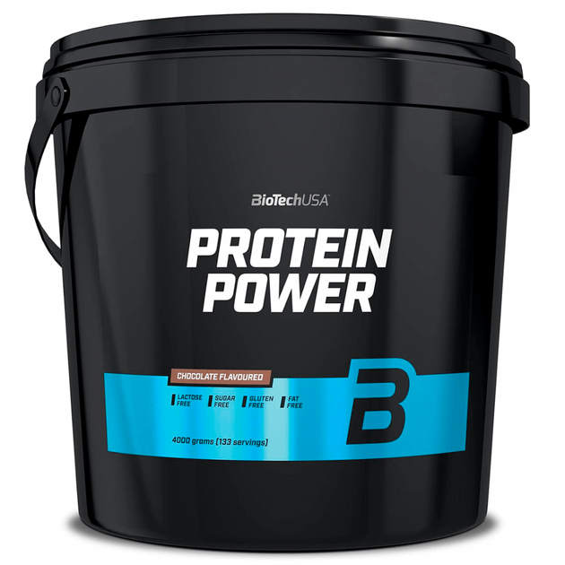 Протеин комплексный BiotechUSA Protein Power, 4000 г., Шоколад - Фото 1 Протеин комплексный BiotechUSA Protein Power, 4000 г., Шоколад - изображение 1