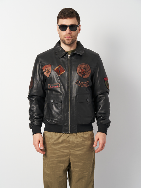 Куртка кожаная мужская Bologgy k10811bl XL Черная (ROZ6501012118) 