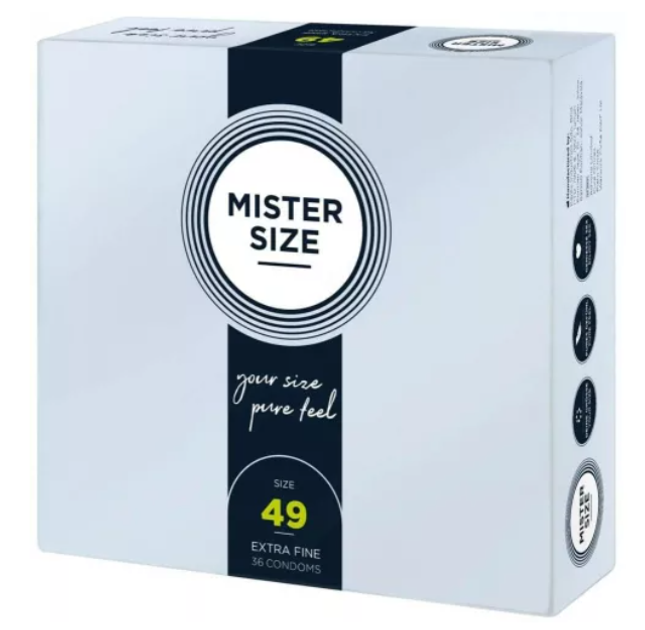 Презервативи Mister Size підходящі за розміром 49 мм 36 шт (4260605480065) - зображення 1