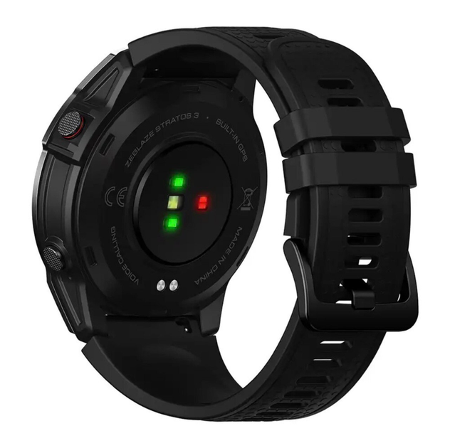 Смарт-годинник Zeblaze Stratos 3 Black, GPS, AMOLED дисплей 1,43, 466x466, 1000 Ніт, Corning Gorilla Glass, Дзвінки - Фото 8 Смарт-годинник Zeblaze Stratos 3 Black, GPS, AMOLED дисплей 1,43, 466x466, 1000 Ніт, Corning Gorilla Glass, Дзвінки - зображення 8