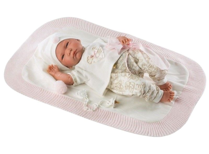 Lalka bobas Llorens Lalo Crying 42 cm (8426265740369) - obraz 1