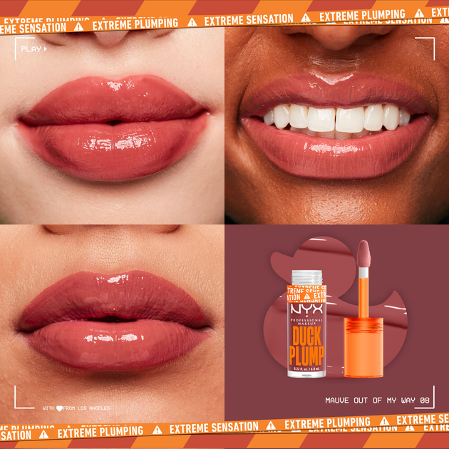 Блиск-плампер для губ NYX Professional Makeup Duck Plump 08 Mauve Out Of My Way високопігментований 6.8 мл (800897250317) - зображення 4