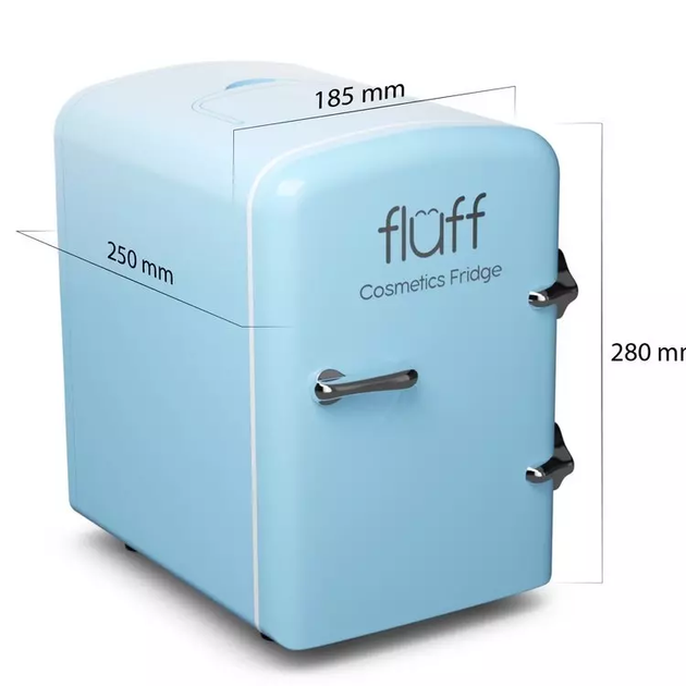 Minilodówka kosmetyczna Fluff Cosmetic Fridge  blakitna (5902539714883) - obraz 2