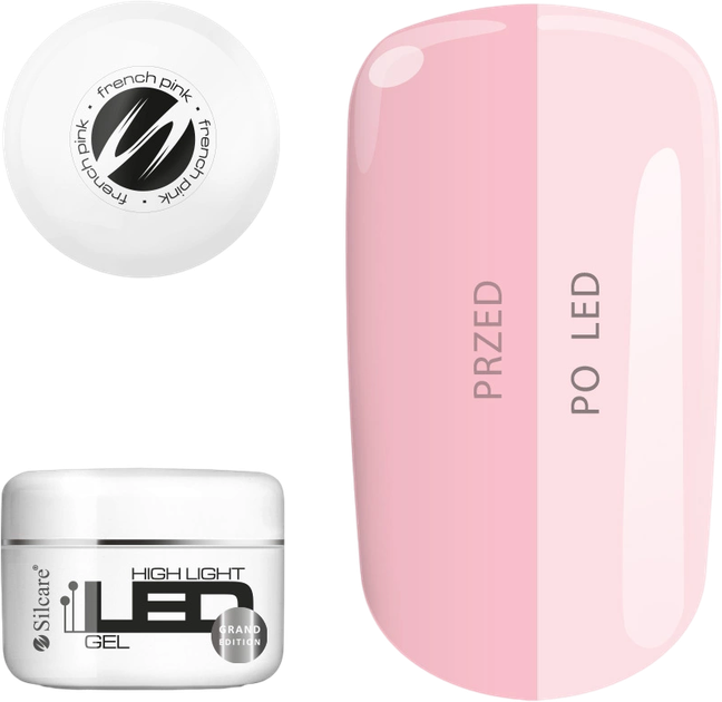 Zel do paznokci Silcare High Light Led French Pink 100 ml (5902560556056) - obraz 1