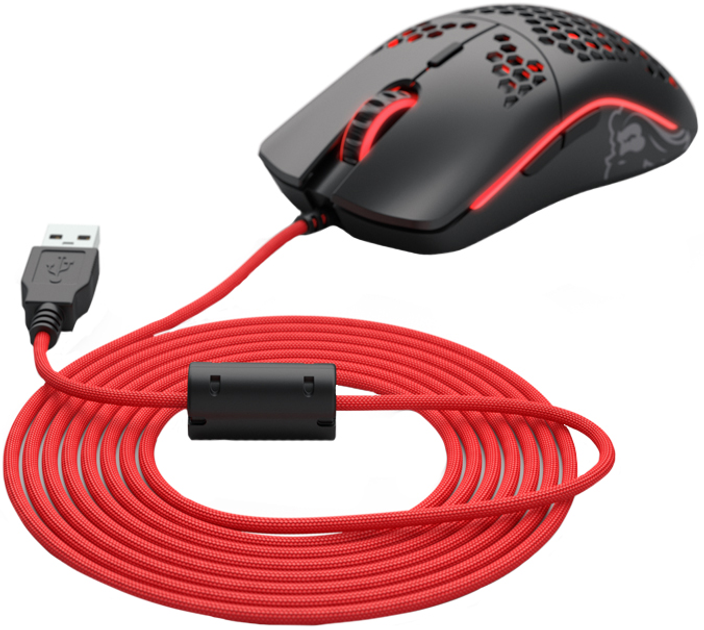 Змінний кабель для мишки Glorious Ascended Cable V2 Crimson Red (G-ASC-RED-1) - зображення 1