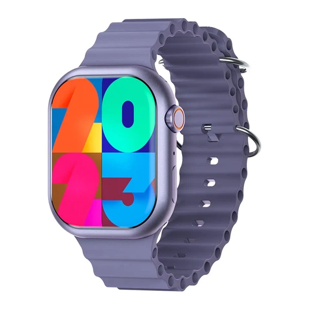Смарт годинник Smart Watch V9-2.1 MAX PRO підтримка дзвінків, спортивні режими, 2 ремінці Violet - зображення 2