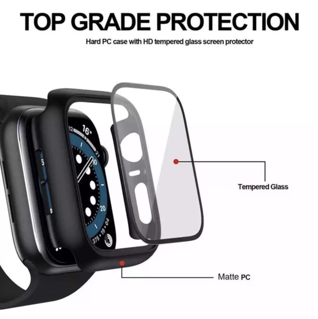 Чохол захисний Dux Series для Apple Watch 42 mm захисне скло для серії 42 мм Transparent - Фото 3 Чохол захисний Dux Series для Apple Watch 42 mm захисне скло для серії 42 мм Transparent - зображення 3