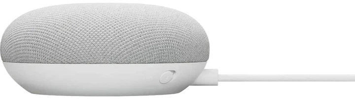 Портативна колонка Google Nest Mini Chalk 15W RGB Light grey (GA00638-ES) - зображення 4