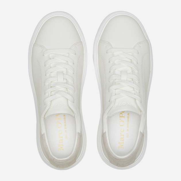 Sneakersy damskie skórzane Marc O'Polo mpo40118103501144114 37 Białe (4068066090645) - obraz 4
