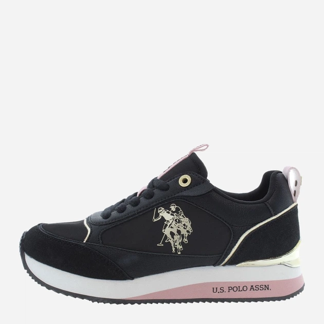 Buty sportowe damskie U.S. Polo Assn uspfrisby004w-blk 38 Czarne (8055197449790) - obraz 3