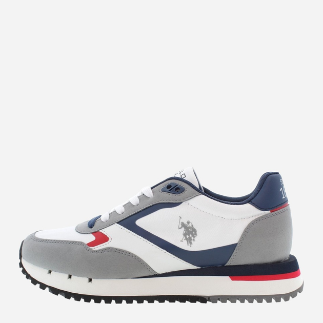 Чоловічі снікери U.S. Polo Assn uspjustin001m-whi 41 27 см Різнокольорові (8055197454183) - зображення 3