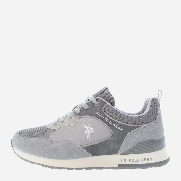 Sneakersy męskie U.S. Polo Assn usptabry007m-gry 41 Szare (8055197478622) - obraz 3