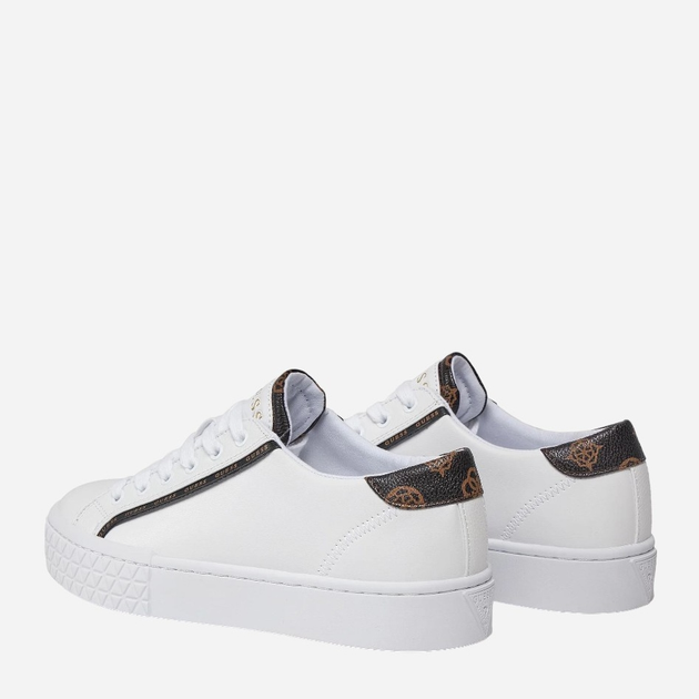 Sneakersy damskie do kostki Guess gssfljpr6ele12white 36 Białe (7626101697593) - obraz 4