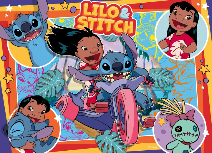 Набор пазлов Ravensburger Disney Stitch 26 x 36 см 4 x 100