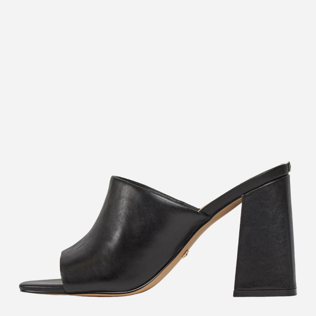 Klapki mule damskie na obcasie Guess gssfljkeilea03black 37 Czarne (7626101684227) - obraz 3