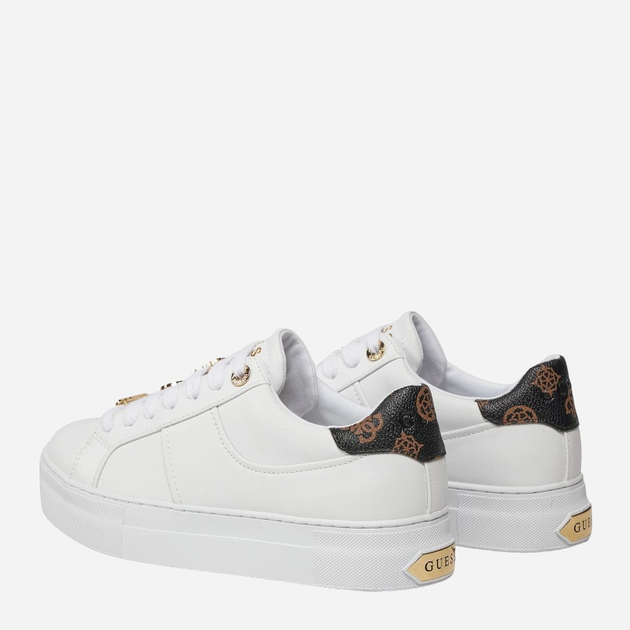 Sneakersy damskie do kostki Guess gssfljgieele12white 41 Białe (7626101672675) - obraz 4