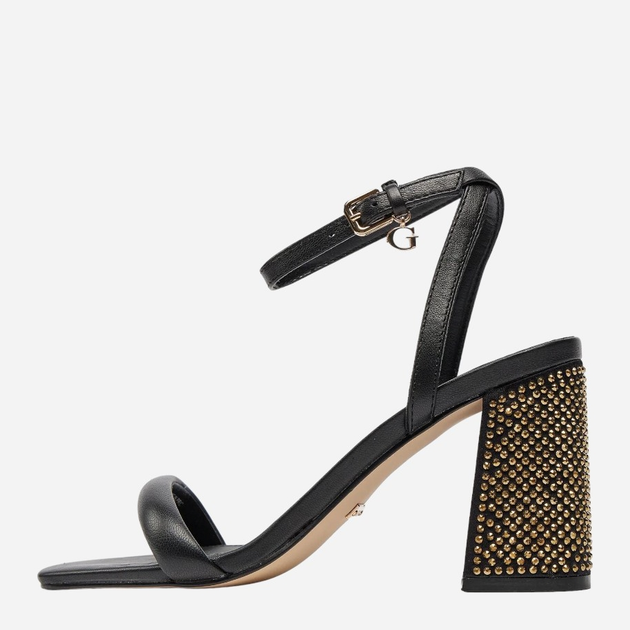 Жіночі босоніжки Guess gssfljgellea03black 40 Чорні (7626101671807) - зображення 3