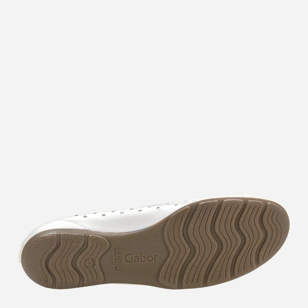 Baleriny damskie skórzane Gabor gab44169-21 41 Białe (4066558701307) - obraz 6