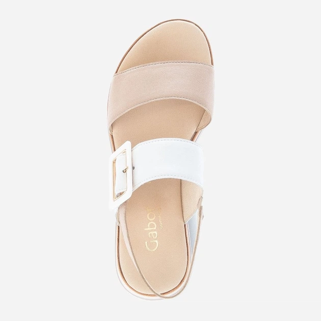 Жіночі сандалії Gabor gab42744-58 39 Молочні (4066558240127) - зображення 5