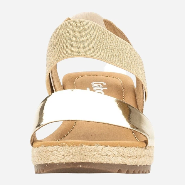 Жіночі босоніжки Gabor gab42034-12 38 Золотисті (4066558460778) - зображення 3