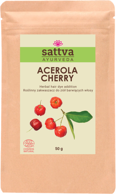 Підкислювач Sattva Ayurveda Acerola Cherry для хни та фарбувальних трав 50 г (5903794187382) - зображення 1