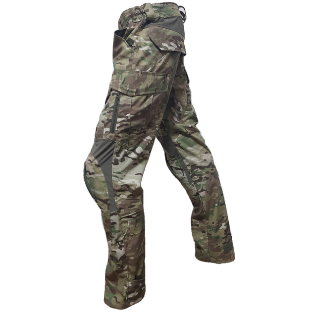 Тактичні військові штани з наколінниками Зигзаг Multicam (тканина полікоттон, Туреччина), 40 (SEAM-MKRS-NAC-TR-PC-40) - зображення 2