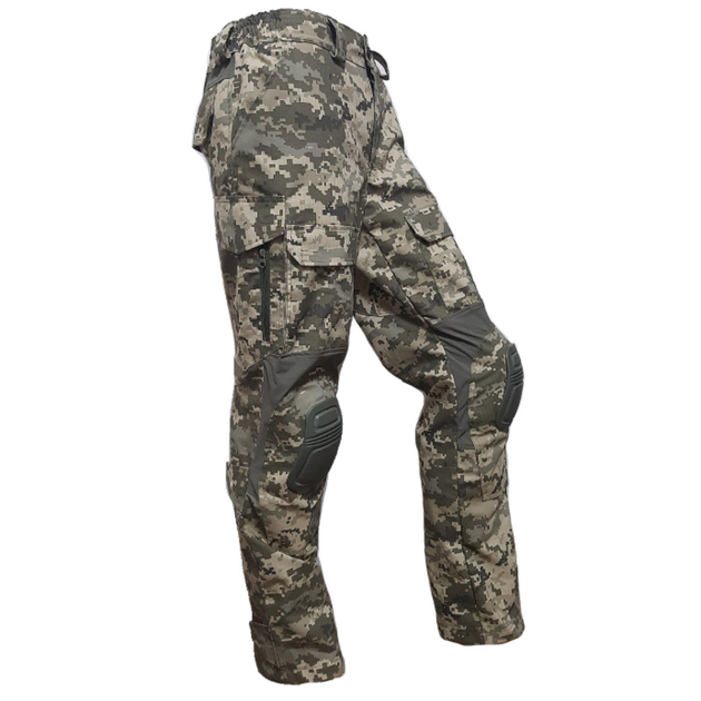 Тактичні військові штани з наколінниками Зигзаг Pixel UA (тканина полікоттон, Туреччина), 50 (SEAM-PXLUA-NAC-TR-PC-50) - изображение 2