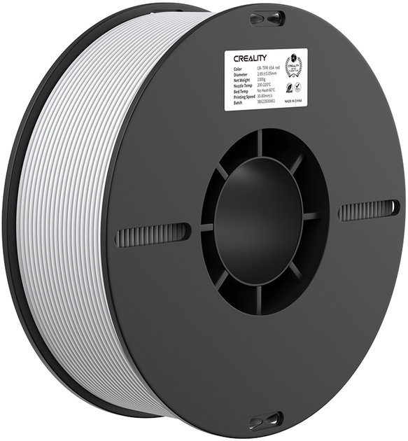 Пластик Creality TPR Filament для 3D принтера 1 кг 2.85 мм Білий (3301090012) - зображення 2