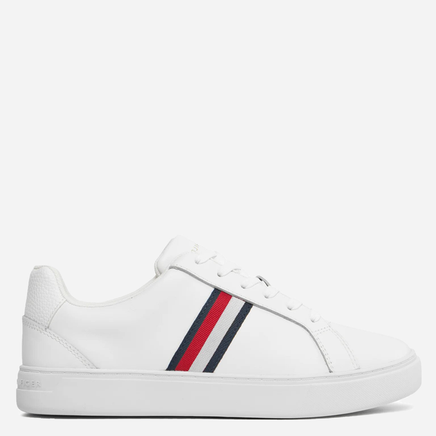 Tenisówki damskie skórzane Tommy Hilfiger thifw0fw07779ybs 39 Białe (8720646041732) - obraz 1