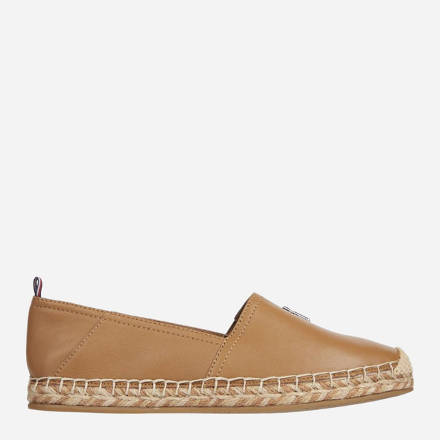 Espadryle damskie skórzane Tommy Hilfiger thifw0fw07720gu9 37 Brązowe (8720646955046) - obraz 1