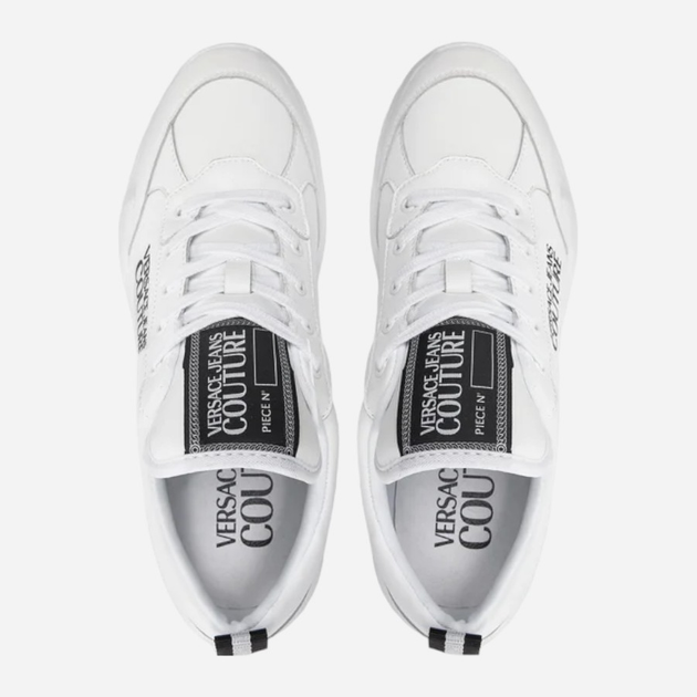 Sneakersy męskie na grubej podeszwie Versace jeans vjc76ya3sc1zpa53003 44 Białe (8052019604603) - obraz 5