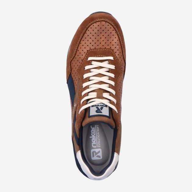 Buty sportowe męskie RIEKER revu0302-24 41 Brązowe (4060596692917) - obraz 6