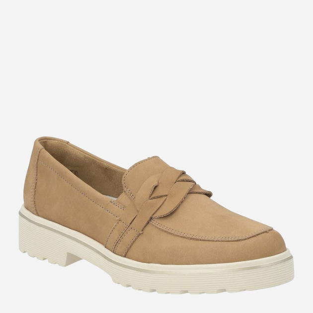 Loafersy damskie skórzane Remonte remd1h01-60 41 Ciemnobeżowe (4061811822409) - obraz 2