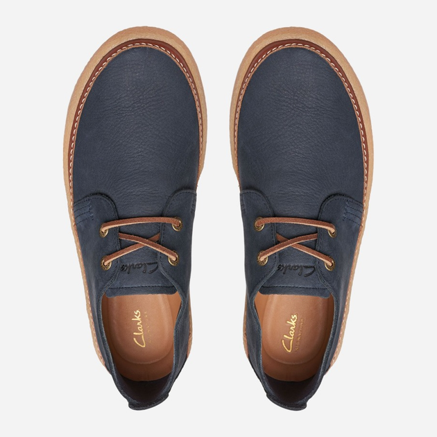 Półbuty męskie skórzane Clarks cla26176867 44 Granatowe (5063090782992) - obraz 5